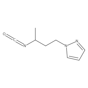 1-(3-isocyanatobutyl)-1H-pyrazole结构式