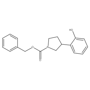Benzyl 3-(2-hydroxyphenyl)pyrrolidine-1-carboxylate Structure