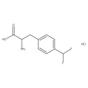 (2S)-2-Amino-3-(4-(difluoromethyl)phenyl)propanoic acid hcl结构式