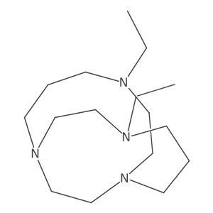 4,11-Diethyl-1,4,8,11-tetraazabicyclo[6.6.2]hexadecane结构式