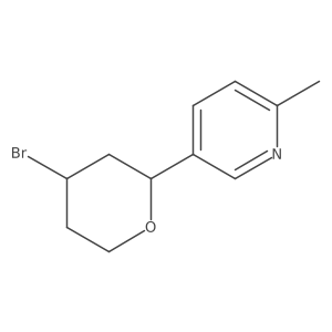 5-(4-bromotetrahydro-2H-pyran-2-yl)-2-methylPyridine Structure