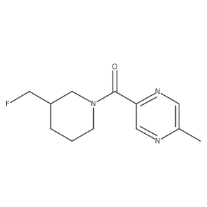 2-[3-(Fluoromethyl)piperidine-1-carbonyl]-5-methylpyrazine Structure