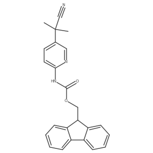 (9H-fluoren-9-yl)methyl N-[5-(1-cyano-1-methylethyl)pyridin-2-yl]carbamate Structure
