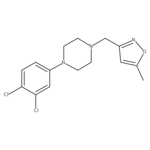 1-(3,4-Dichlorophenyl)-4-[(5-methyl-1,2-oxazol-3-yl)methyl]piperazine Structure