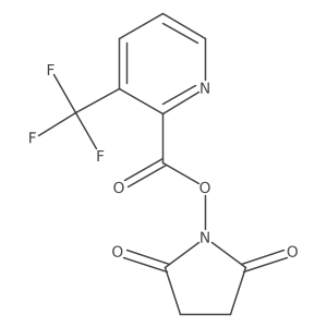 3-Trifluoromethyl-pyridine-2-carboxylic acid 2,5-dioxo-pyrrolidin-1-yl ester Structure