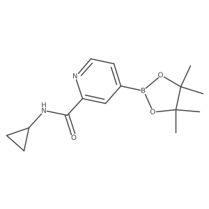 N-Cyclopropyl-4-(4,4,5,5-tetramethyl-1,3,2-dioxaborolan-2-YL)picolinamide Structure