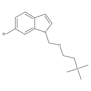 6-Bromo-1-(2-[trimethylsilyl]ethoxymethyl)indole结构式