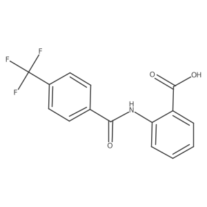 2-(p-(Trifluoromethyl)benzoylamino)benzoic acid结构式