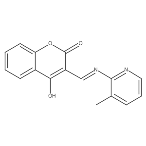 (Z)-3-(((3-methylpyridin-2-yl)amino)methylene)chroman-2,4-dione Structure