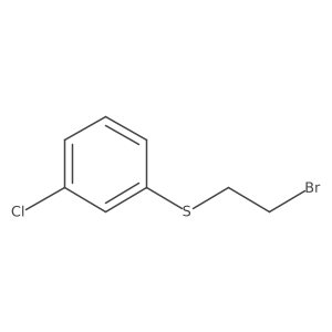 1-[(2-Bromoethyl)sulfanyl]-3-chlorobenzene结构式