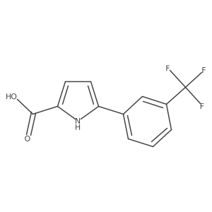 5-[3-(trifluoromethyl)phenyl]-1H-pyrrole-2-carboxylic acid Structure