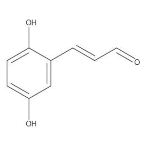(E)-3-(2,5-dihydroxyphenyl)prop-2-enal Structure