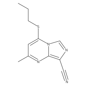 Imidazo[1,5-a]pyrimidine-8-carbonitrile,2-methyl-4-(propylthio)-结构式