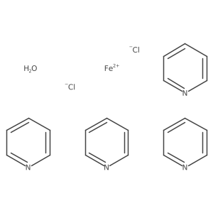 (OC-6-12)-Dichlorotetrakis(pyridine)iron monohydrate结构式