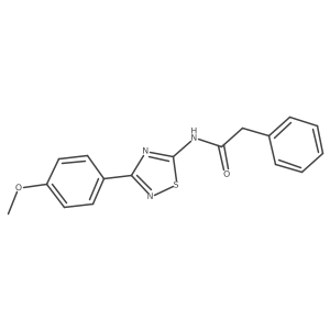 N-[3-(4-methoxyphenyl)-1,2,4-thiadiazol-5-yl]-2-phenylacetamide Structure