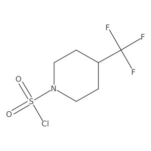 4-(Trifluoromethyl)piperidine-1-sulfonyl chloride结构式