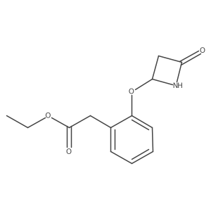 Ethyl 2-[(4-oxo-2-azetidinyl)oxy]benzeneacetate结构式