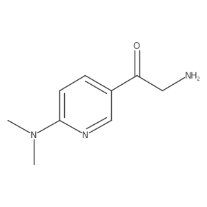 2-Amino-1-[6-(dimethylamino)pyridin-3-yl]ethan-1-one结构式