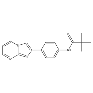 N-(4-imidazo[1,2-a]pyrimidin-2-ylphenyl)-2,2-dimethylpropanamide Structure