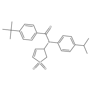 4-(tert-butyl)-N-(1,1-dioxido-2,3-dihydrothiophen-3-yl)-N-(4-isopropylphenyl)benzamide Structure