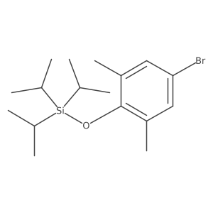 (4-Bromo-2,6-dimethylphenoxy)triisopropylsilane Structure