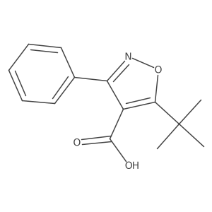 5-(Tert-butyl)-3-phenylisoxazole-4-carboxylic acid Structure