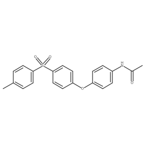 N-[4-[4-(4-methylphenyl)sulfonylphenoxy]phenyl]acetamide Structure