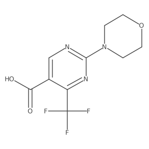 2-Morpholin-4-yl-4-(trifluoromethyl)pyrimidine-5-carboxylic acid Structure