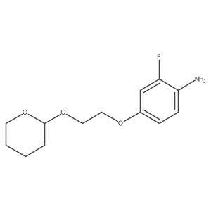 2-Fluoro-4-[2-(tetrahydro-pyran-2-yloxy)-ethoxy]-phenylamine结构式