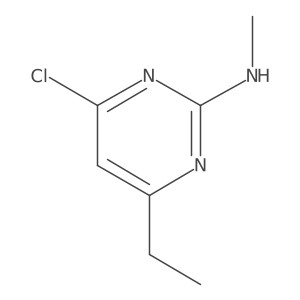 4-Chloro-6-ethyl-N-methylpyrimidin-2-amine结构式