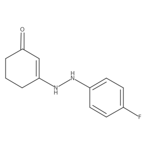 2-Cyclohexen-1-one, 3-[2-(4-fluorophenyl)hydrazinyl]- Structure