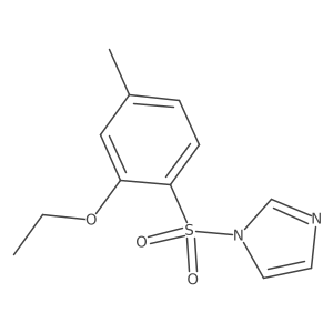 1-((2-ethoxy-4-methylphenyl)sulfonyl)-1H-imidazole结构式