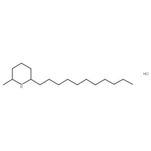 rel-(2S,6R)-2-Methyl-6-undecylpiperidine hydrochloride Structure
