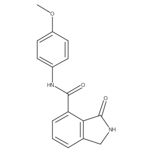 1h-Isoindole-4-carboxamide,2,3-dihydro-n-(4-methoxyphenyl)-3-oxo- Structure