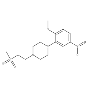 1-[2-(Methyloxy)-5-nitrophenyl]-4-[2-(methylsulfonyl)ethyl]piperazine Structure
