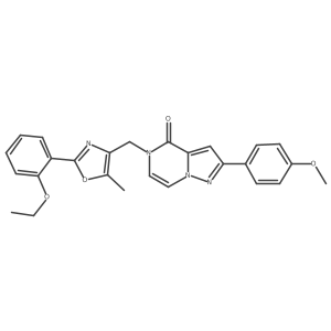 5-((2-(2-ethoxyphenyl)-5-methyloxazol-4-yl)methyl)-2-(4-methoxyphenyl)pyrazolo[1,5-a]pyrazin-4(5H)-one结构式