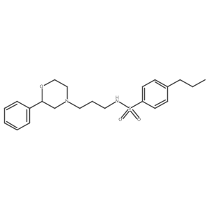 N-(3-(2-phenylmorpholino)propyl)-4-propylbenzenesulfonamide结构式
