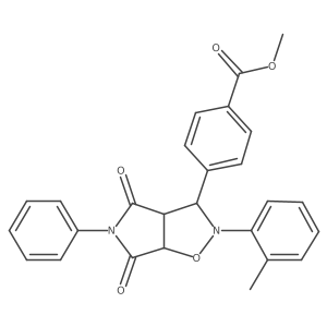 methyl 4-(4,6-dioxo-5-phenyl-2-(o-tolyl)hexahydro-2H-pyrrolo[3,4-d]isoxazol-3-yl)benzoate Structure