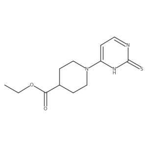 Ethyl 1-(2-sulfanylpyrimidin-4-yl)piperidine-4-carboxylate结构式