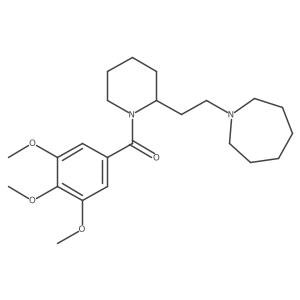 1-{2-[1-(3,4,5-Trimethoxybenzoyl)piperidin-2-yl]ethyl}azepane Structure