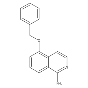 5-(Phenylmethoxy)-1-isoquinolinamine结构式