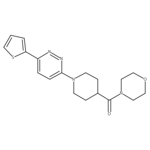 Morpholino(1-(6-(thiophen-2-yl)pyridazin-3-yl)piperidin-4-yl)methanone Structure