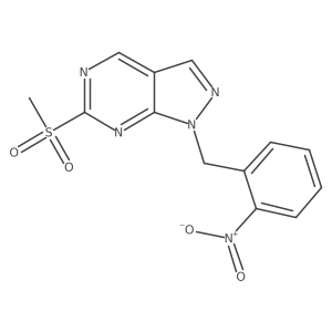 6-(Methylsulfonyl)-1-(2-nitrobenzyl)-1h-pyrazolo[3,4-d]pyrimidine结构式