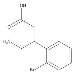 4-Amino-3-(2-bromophenyl)butanoic acid结构式