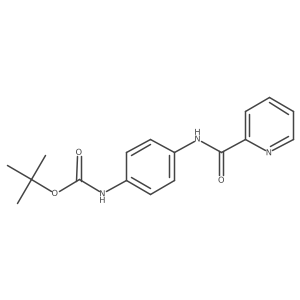 tert-butyl N-[4-(pyridine-2-carbonylamino)phenyl]carbamate结构式