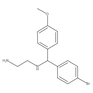 N-[(4-bromophenyl)(4-methoxyphenyl)methyl]ethane-1,2-diamine Structure