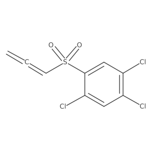 1,2,4-Trichloro-5-(1,2-propadien-1-ylsulfonyl)benzene Structure