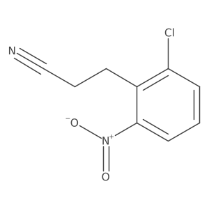 3-(2-Chloro-6-nitrophenyl)propanenitrile Structure