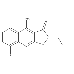 9-Amino-5-iodo-2-propyl-2,3-dihydropyrrolo[3,4-b]quinolin-1-one Structure