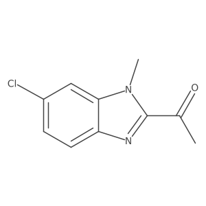 1-(6-chloro-1-methyl-1H-1,3-benzodiazol-2-yl)ethan-1-one Structure